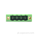 homem Pluggable dos blocos terminais do passo de 5.08mm em linha reta
